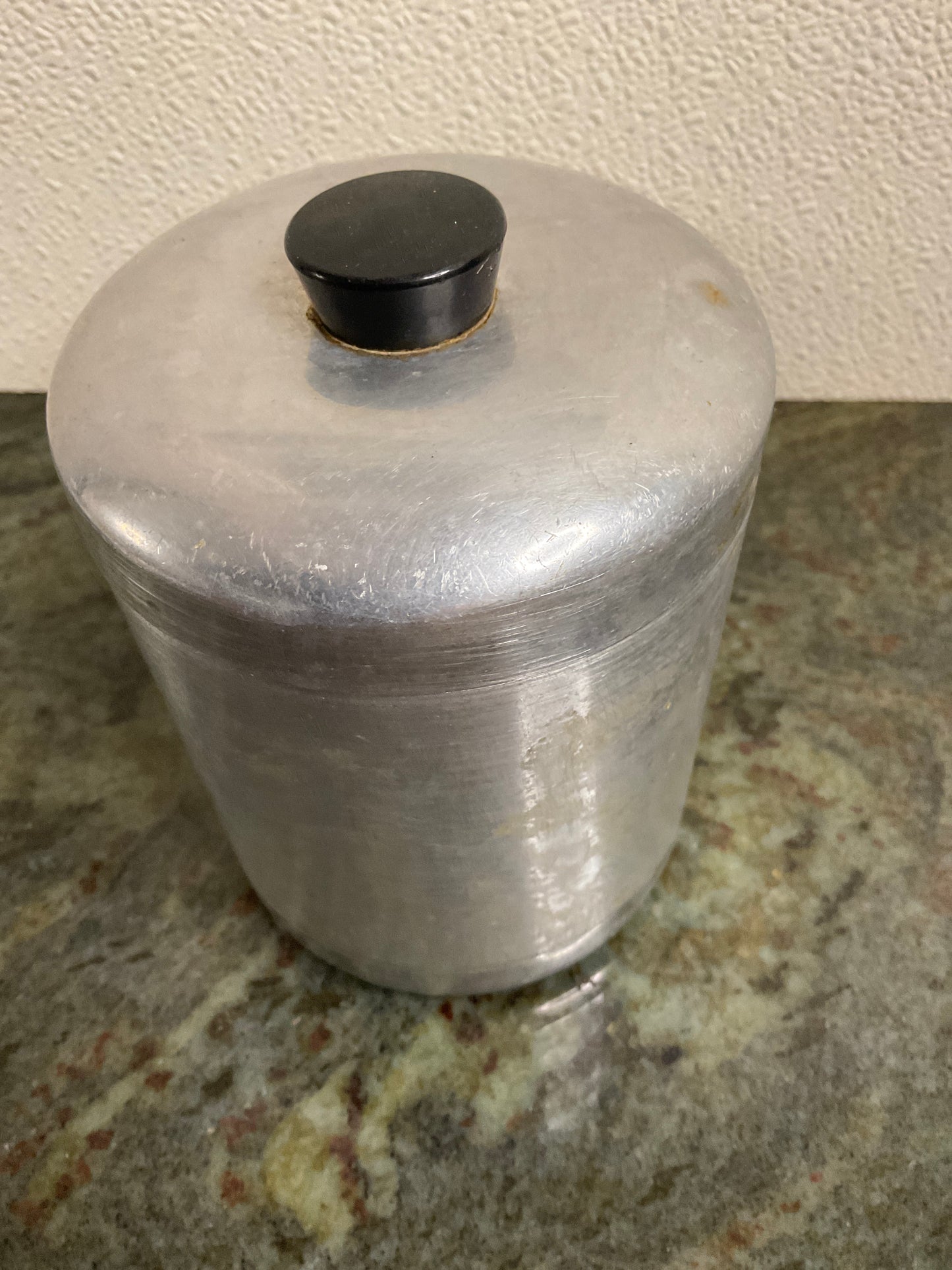 Vintage Aluminum Tea Canister