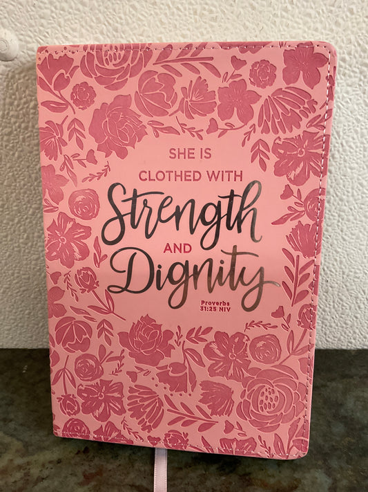 Journal She Is Clothed With Strength and Dignity
