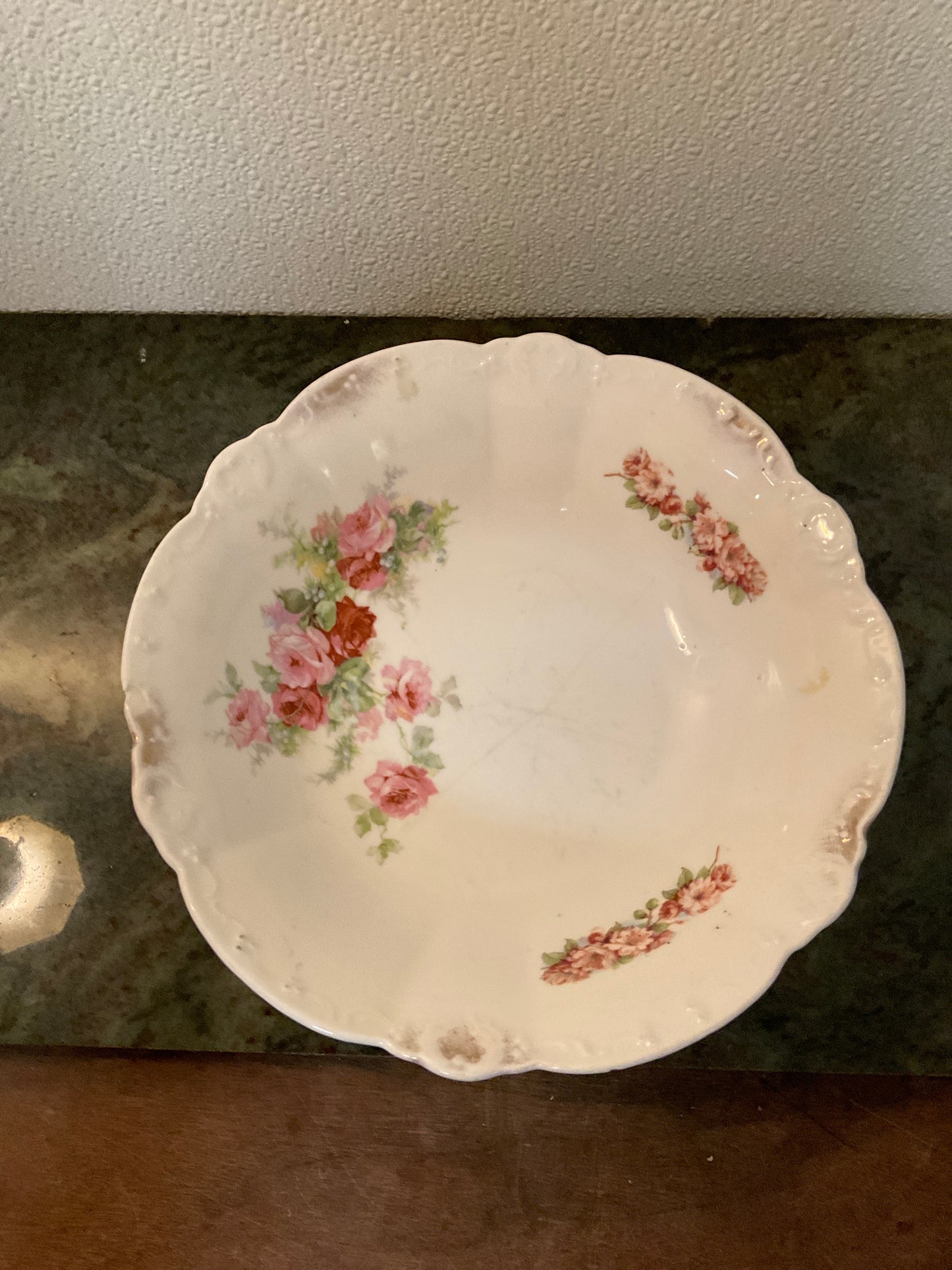 Vintage Floral Porcelain Bowl