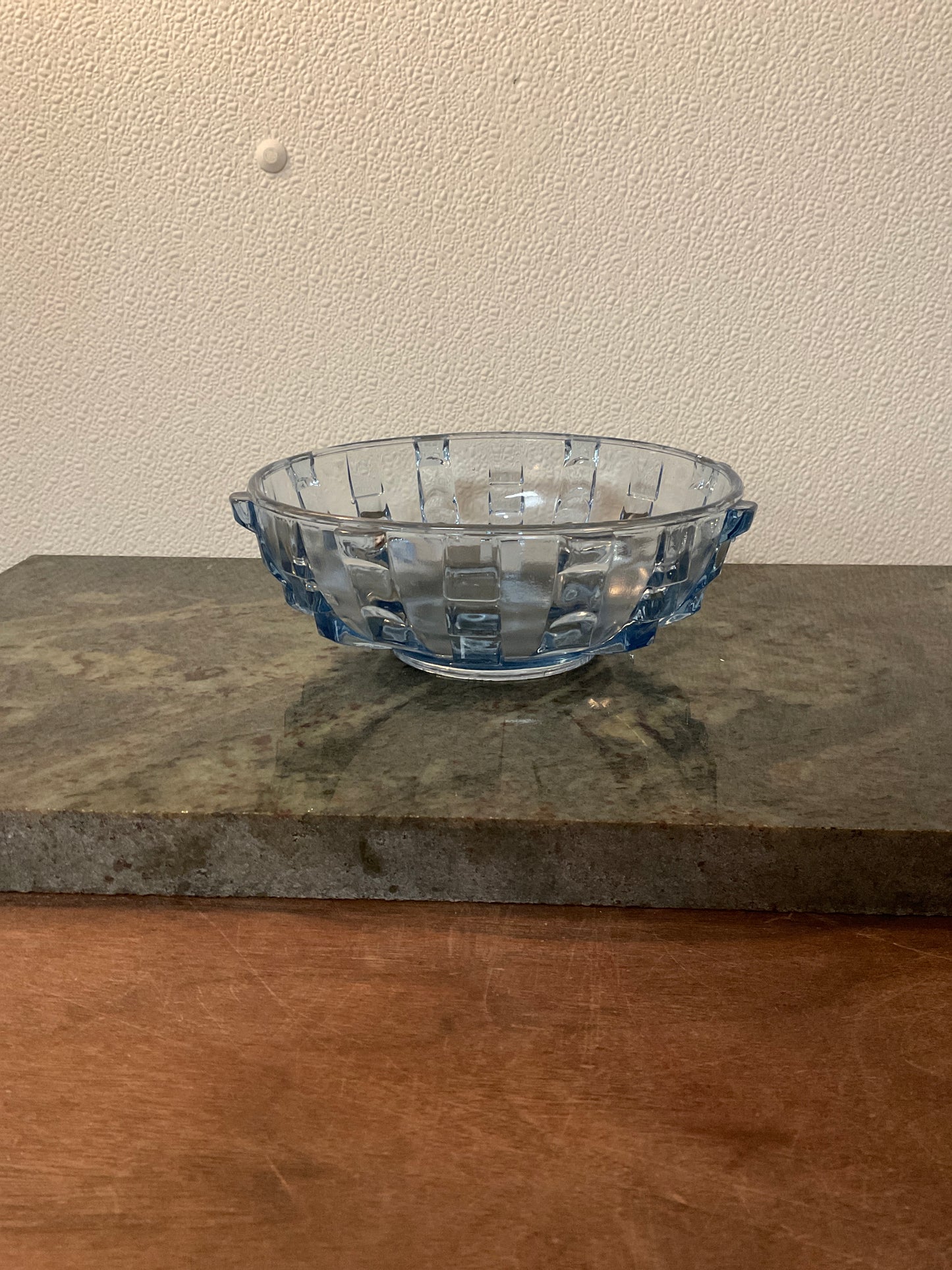 Vintage Blue Stolzle Hermanova Bowl