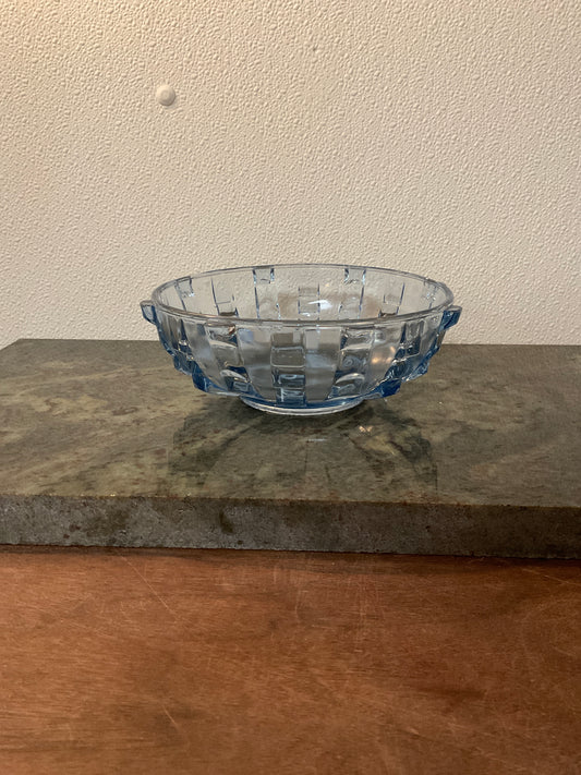 Vintage Blue Stolzle Hermanova Bowl