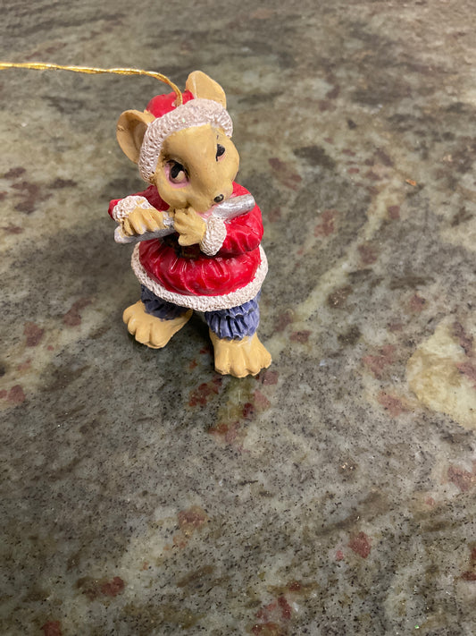 Vintage Tiny Mouse Ornament
