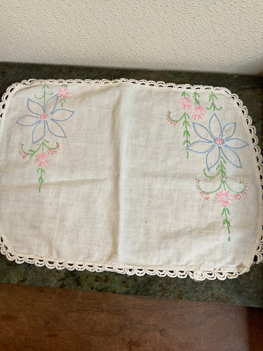 Hand Embroidered Doily