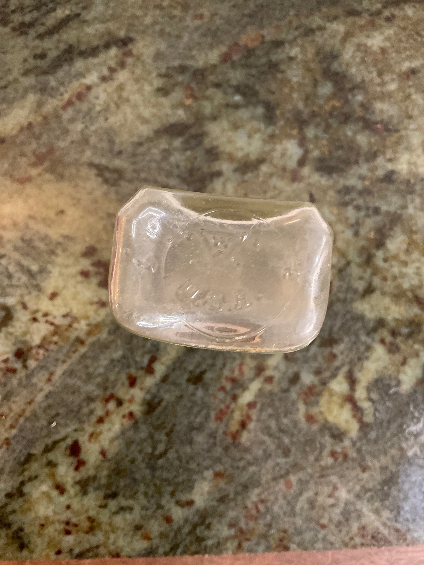 Antique Glass Graduated Medicine Bottle