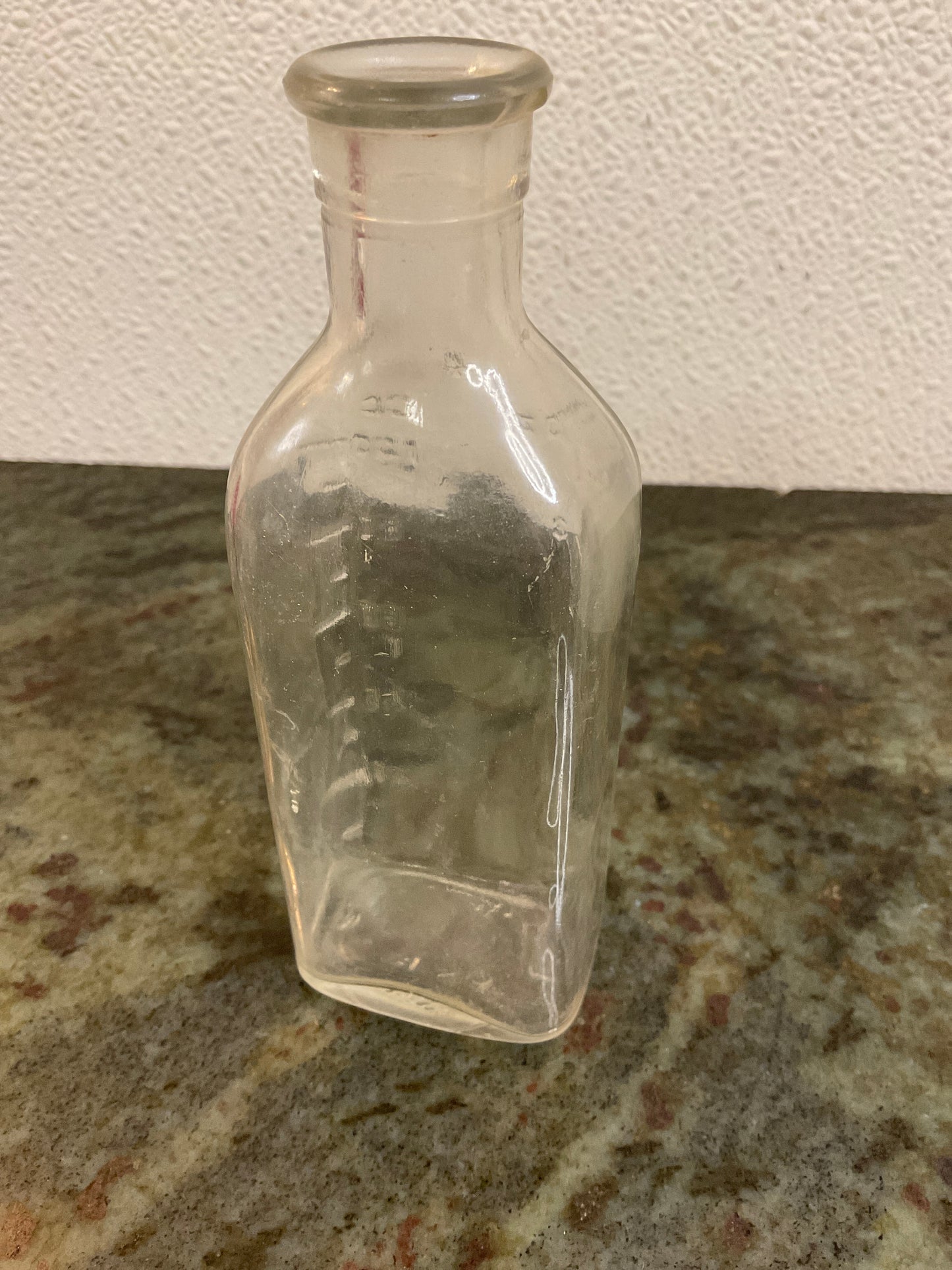 Antique Glass Graduated Medicine Bottle