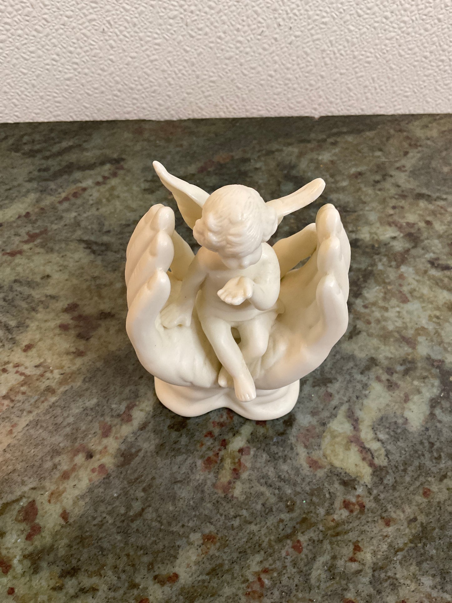 Vintage Cherub Angel Sitting in Hands