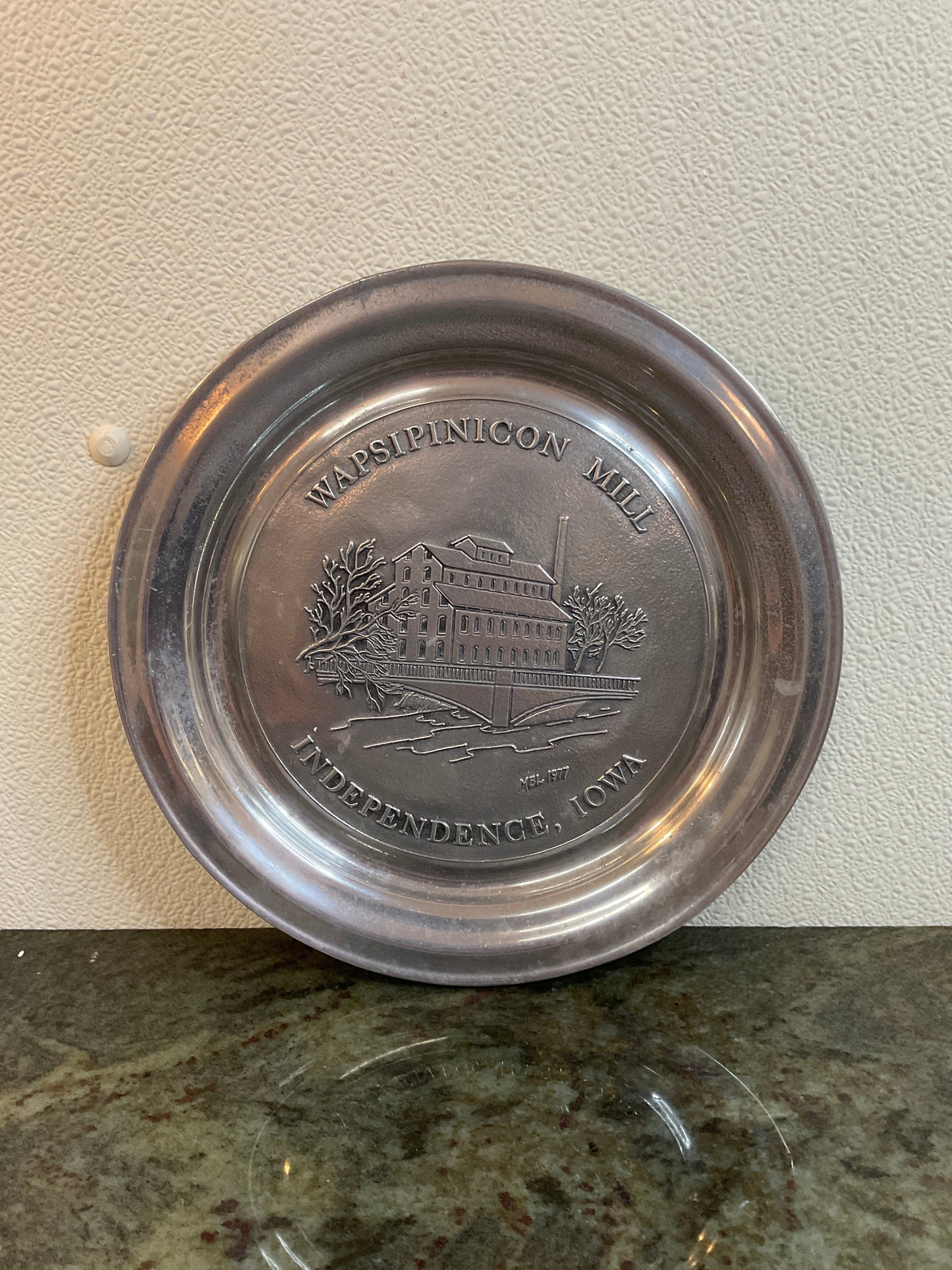 Wapsipinicon Mill Independence,Ia Pewter Plate
