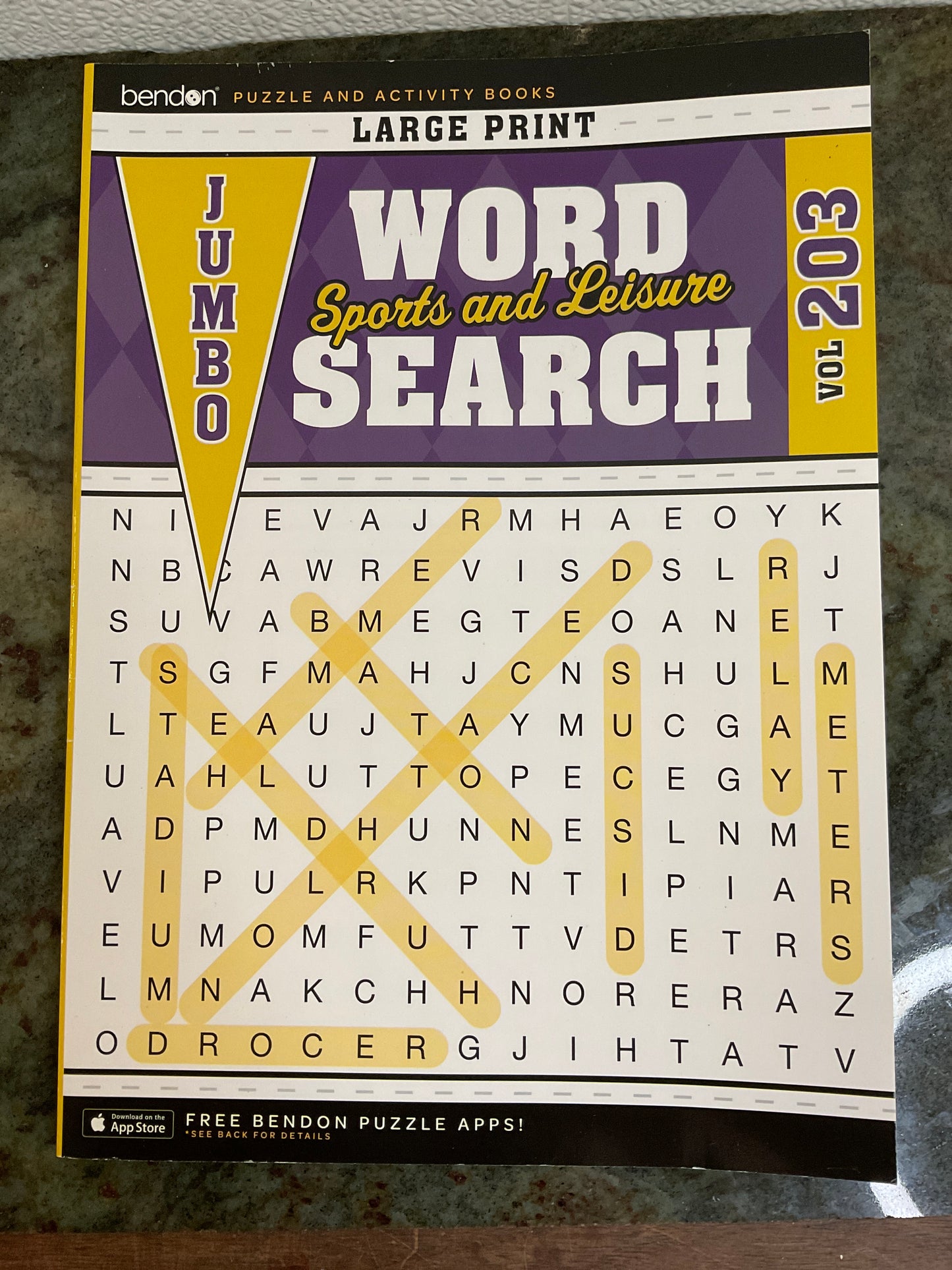 Jumbo Large Print Word Search Sports and Leisure
