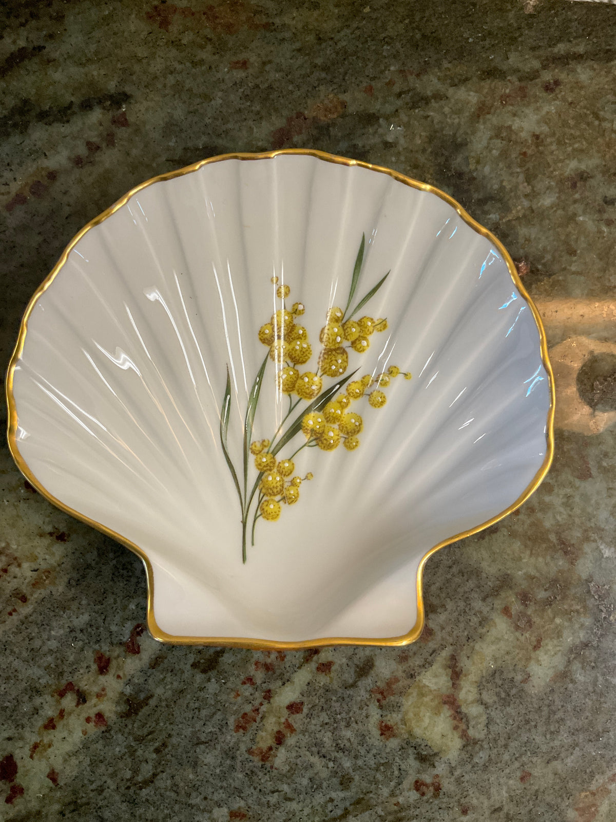 Limoges Porcelain Shell Trinket Dish