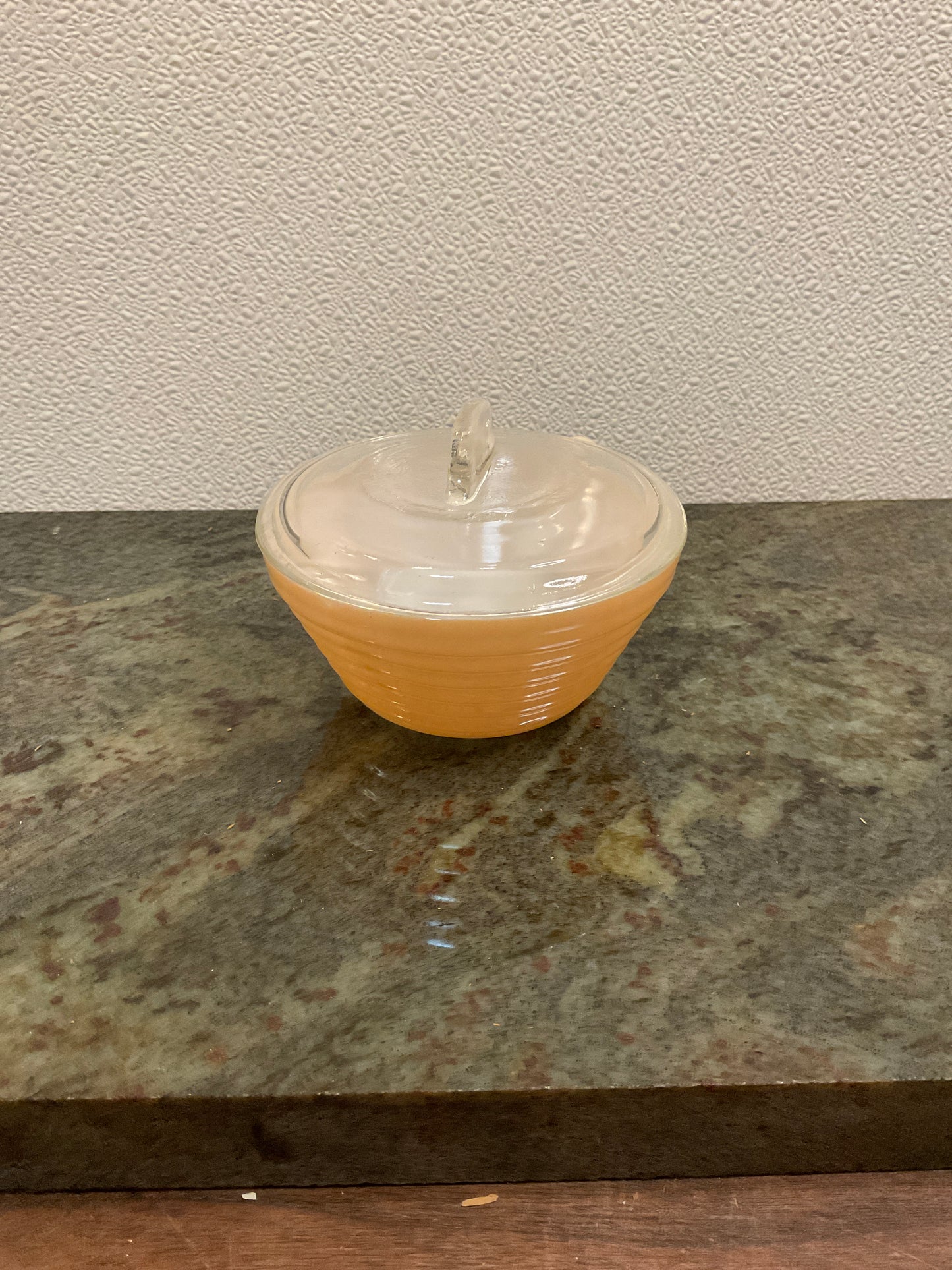 Fire King Peach Luster Beehive