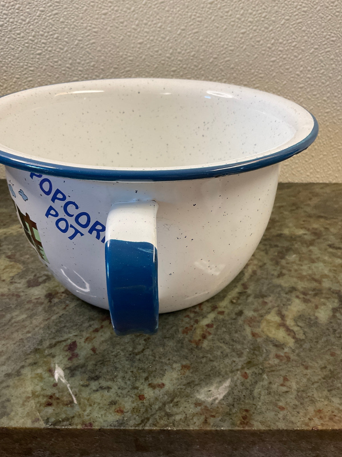 Daughter Studio Cow Enamel Popcorn Bowl