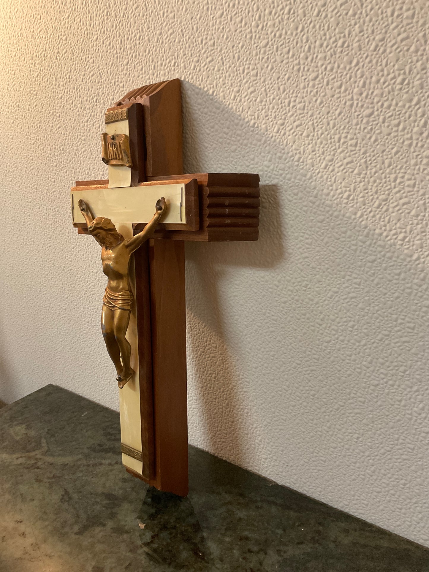 Vintage Wooden Crucifix - Last Rites/Sick Call