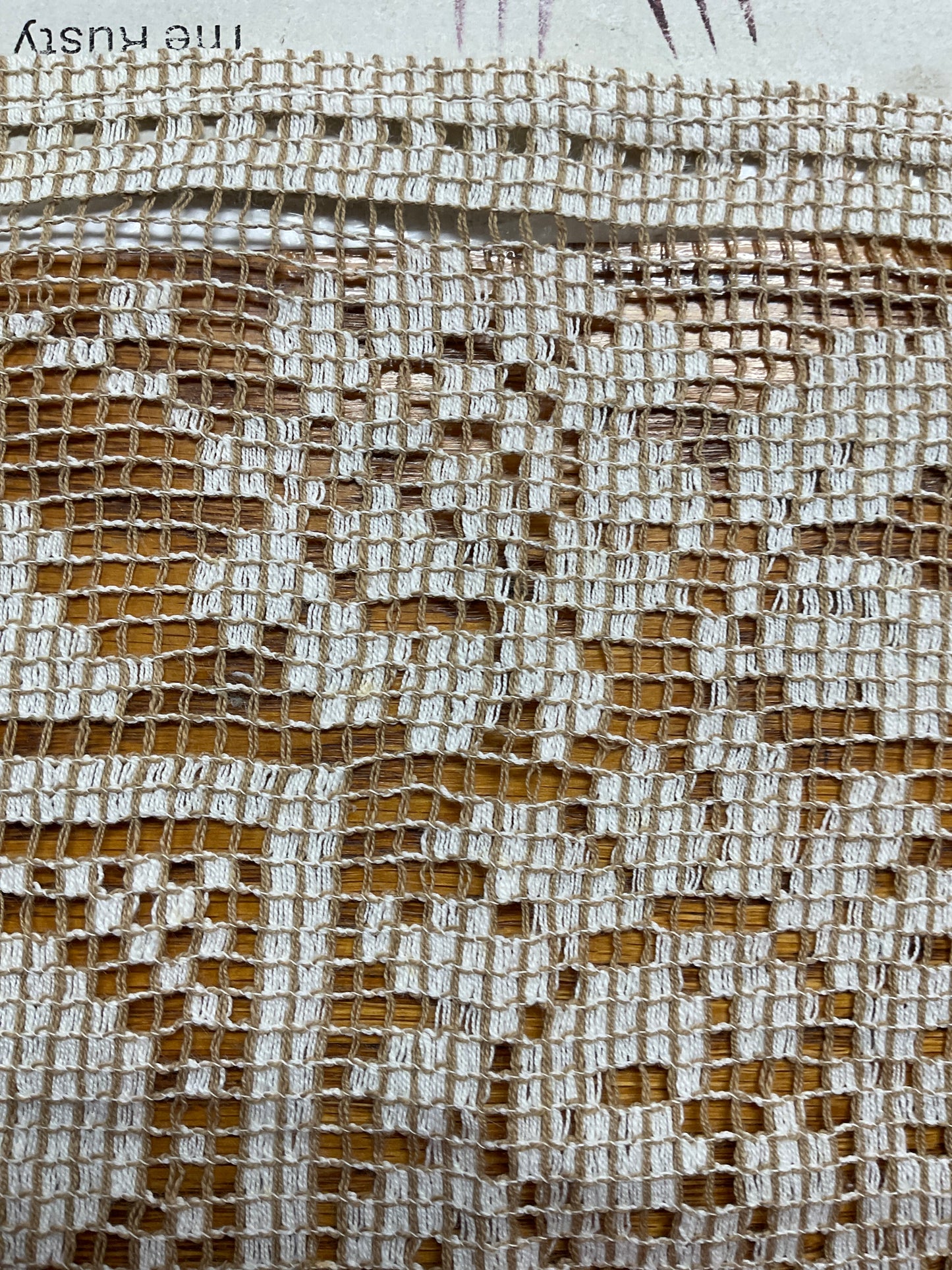 Filet Crochet Placemat 16” x 11”