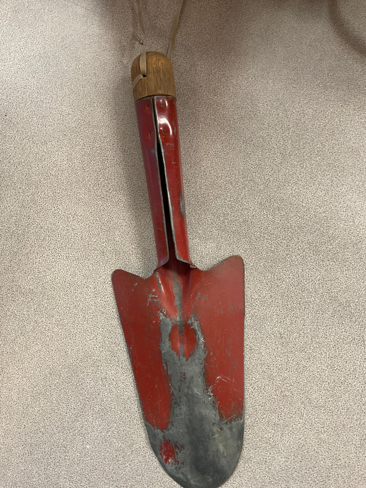 Vintage Red Metal Garden Trowel