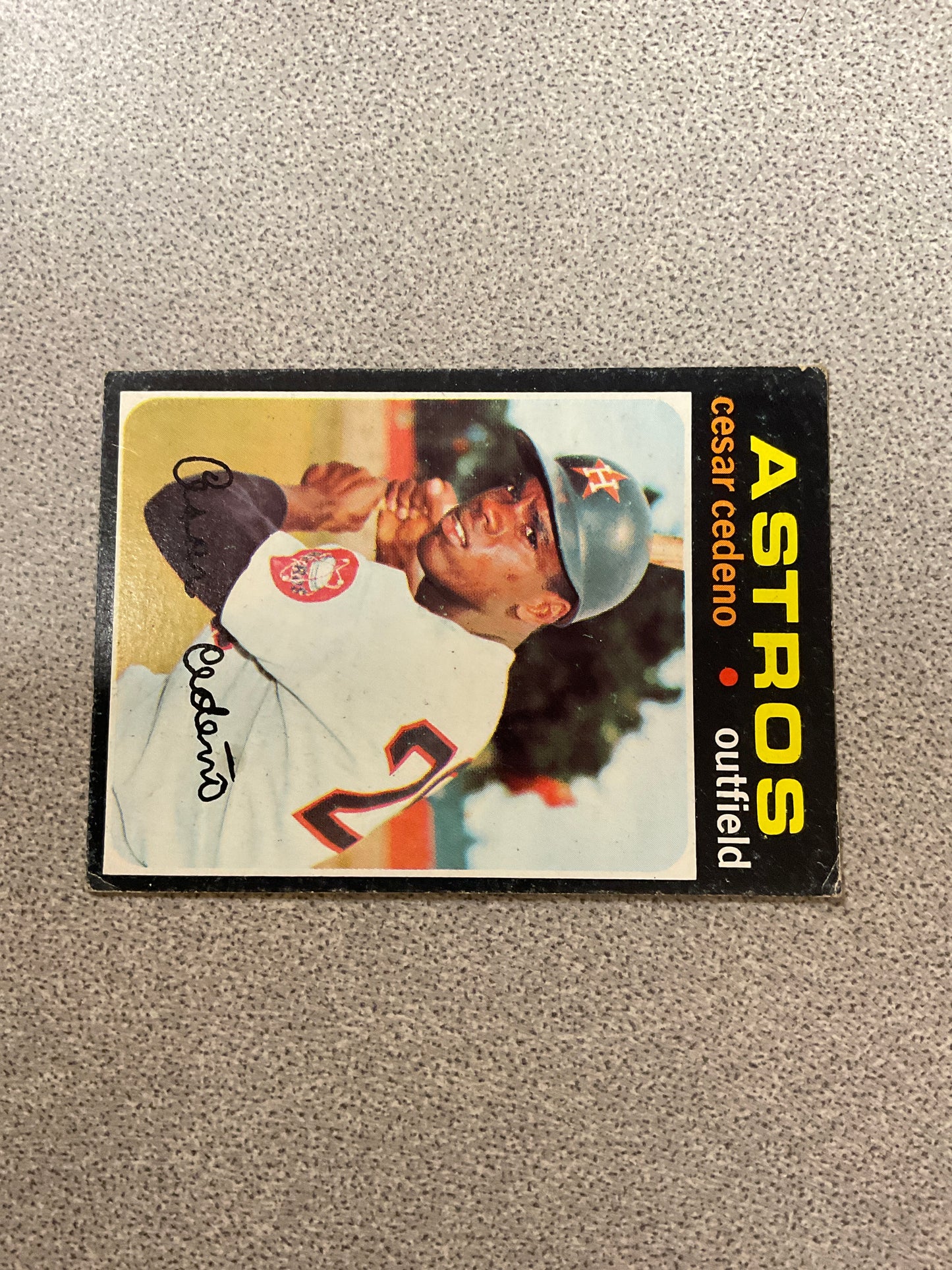 Baseball Card Cesar Cedeno