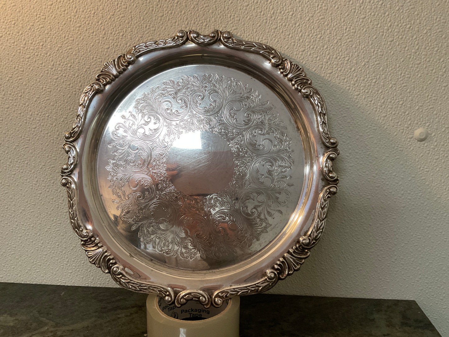 Silver Plated Round Tray