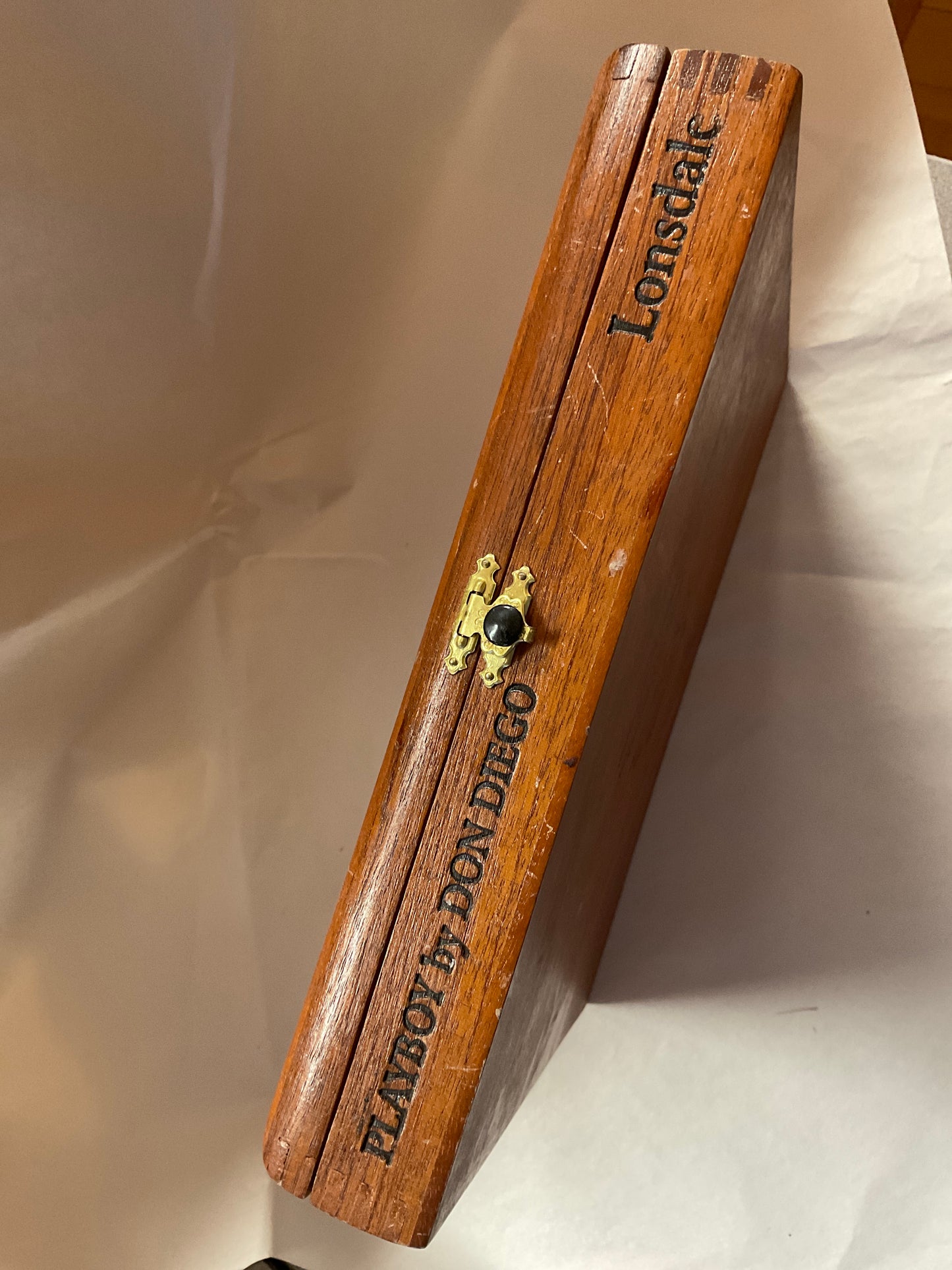 Vintage Playboy Hugh Hefner Signature Cigar Box