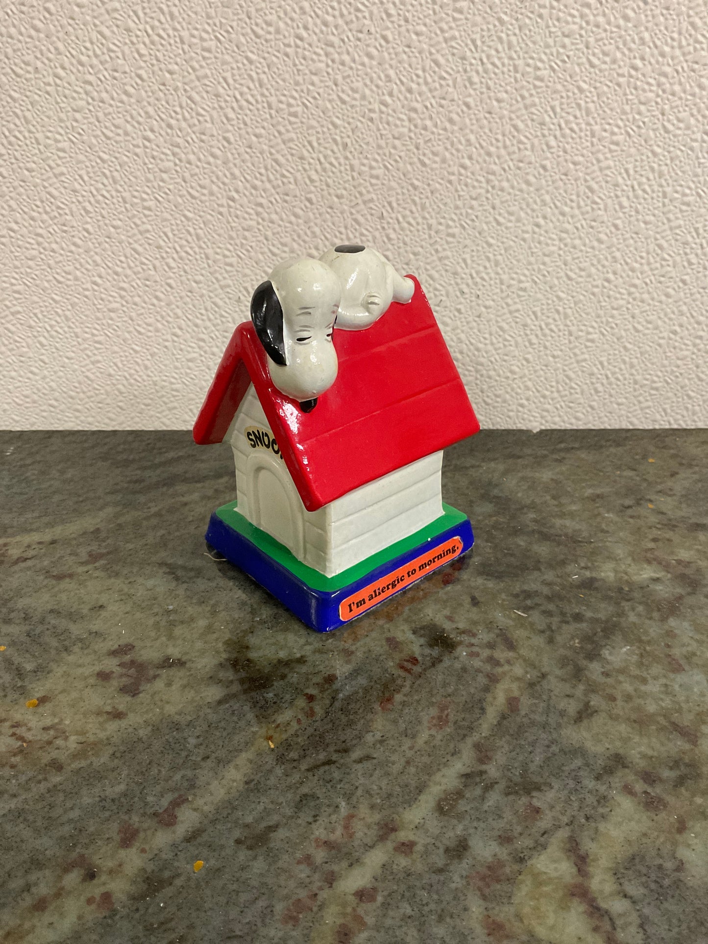 Vintage Snoopy “I’m Allergic to Mornings” Figurine
