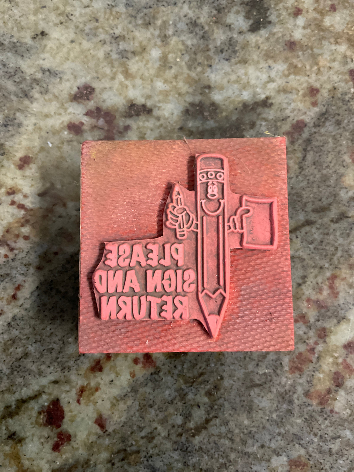 “Please Sign And Return” Stamp