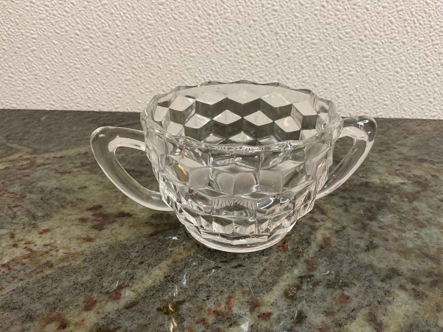 Antique Fostoria ‘American’ Pattern Sugar Bowl