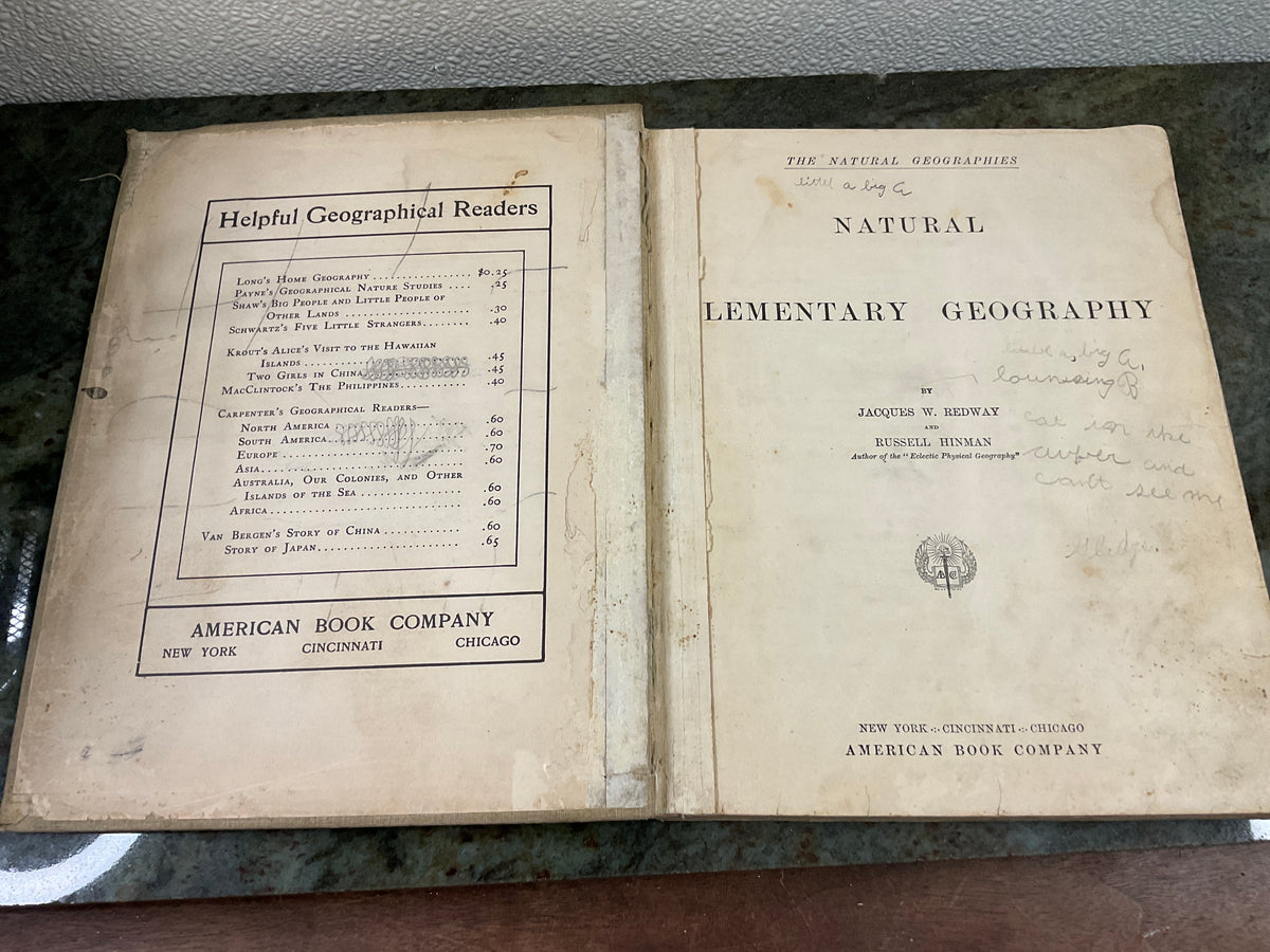 Antique 1897 Natural Elementary Geography