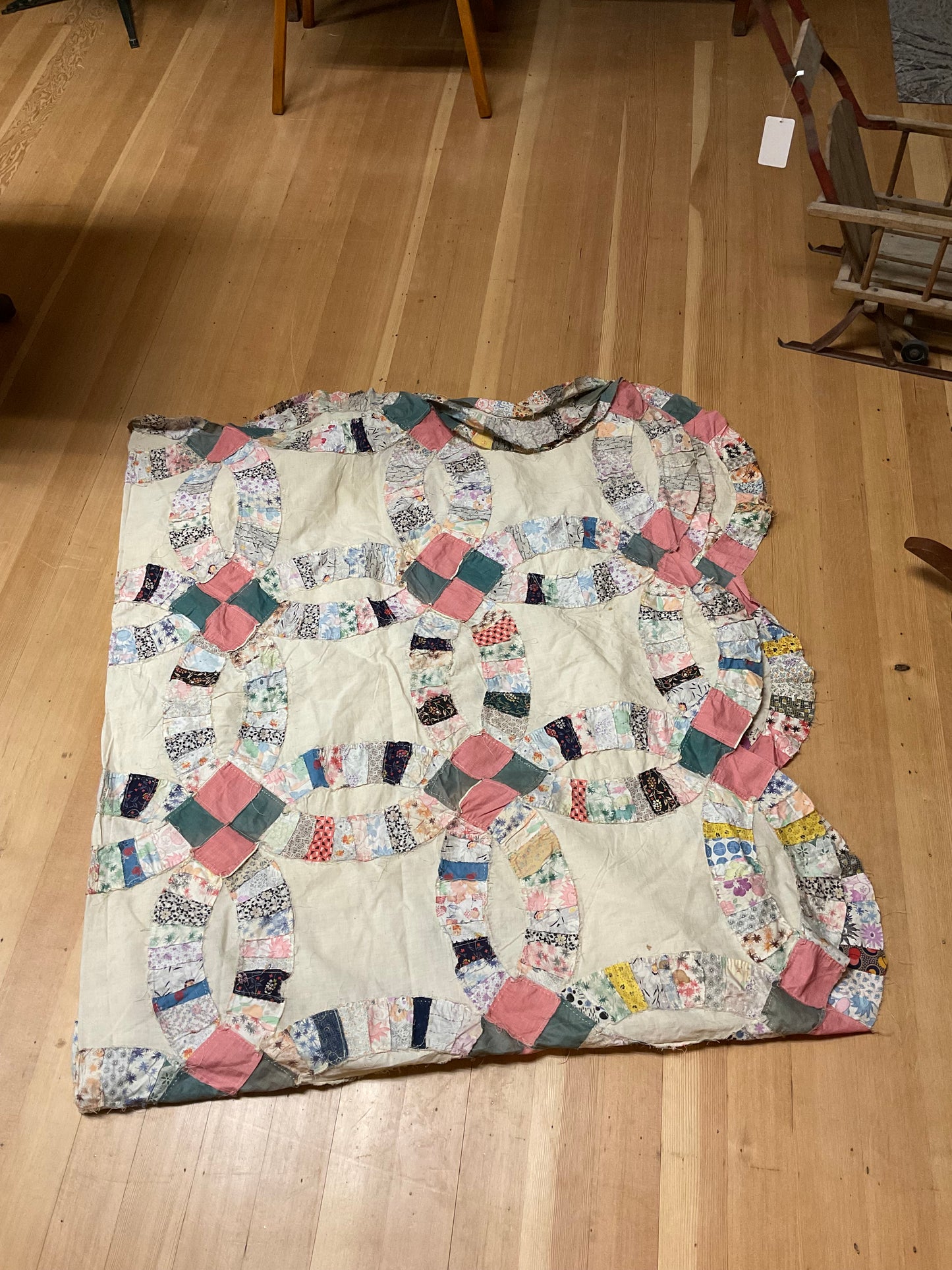 Vintage Handmade Quilt Top