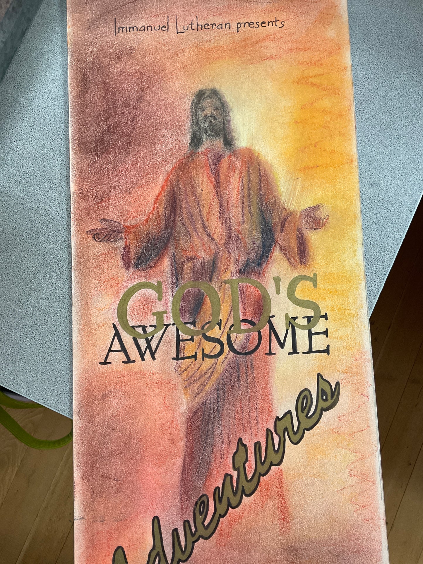 Hand Painted Advertisement Painting