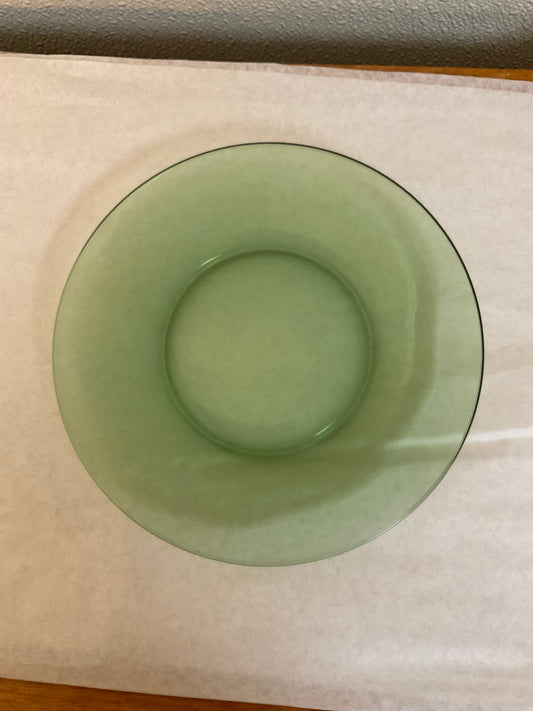 Green 8” Glass Plate