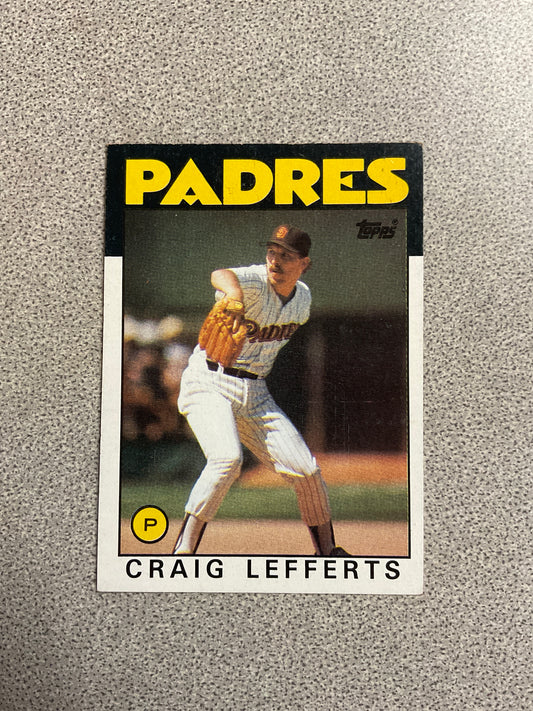 Baseball Card-Craig Lefferts