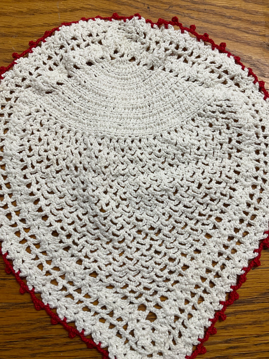 Vintage Acorn Pattern Doily