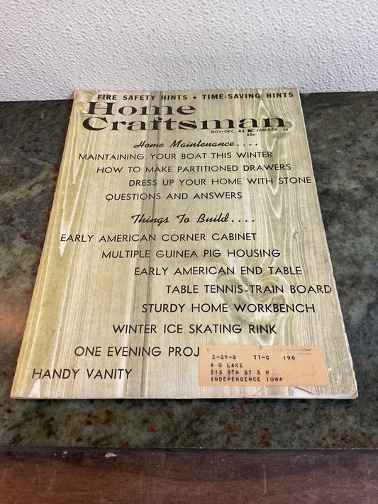 Home Craftsman Nov-Dec 1963 Jan-Feb 1964