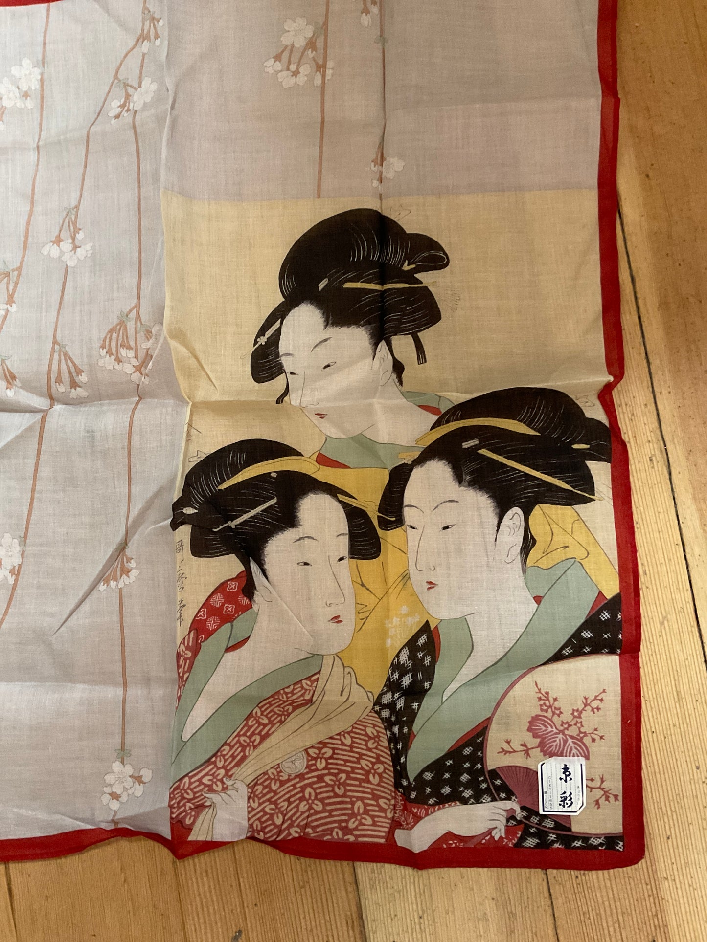Japanese Ukiyoe Handkerchief-High Quality Cotton