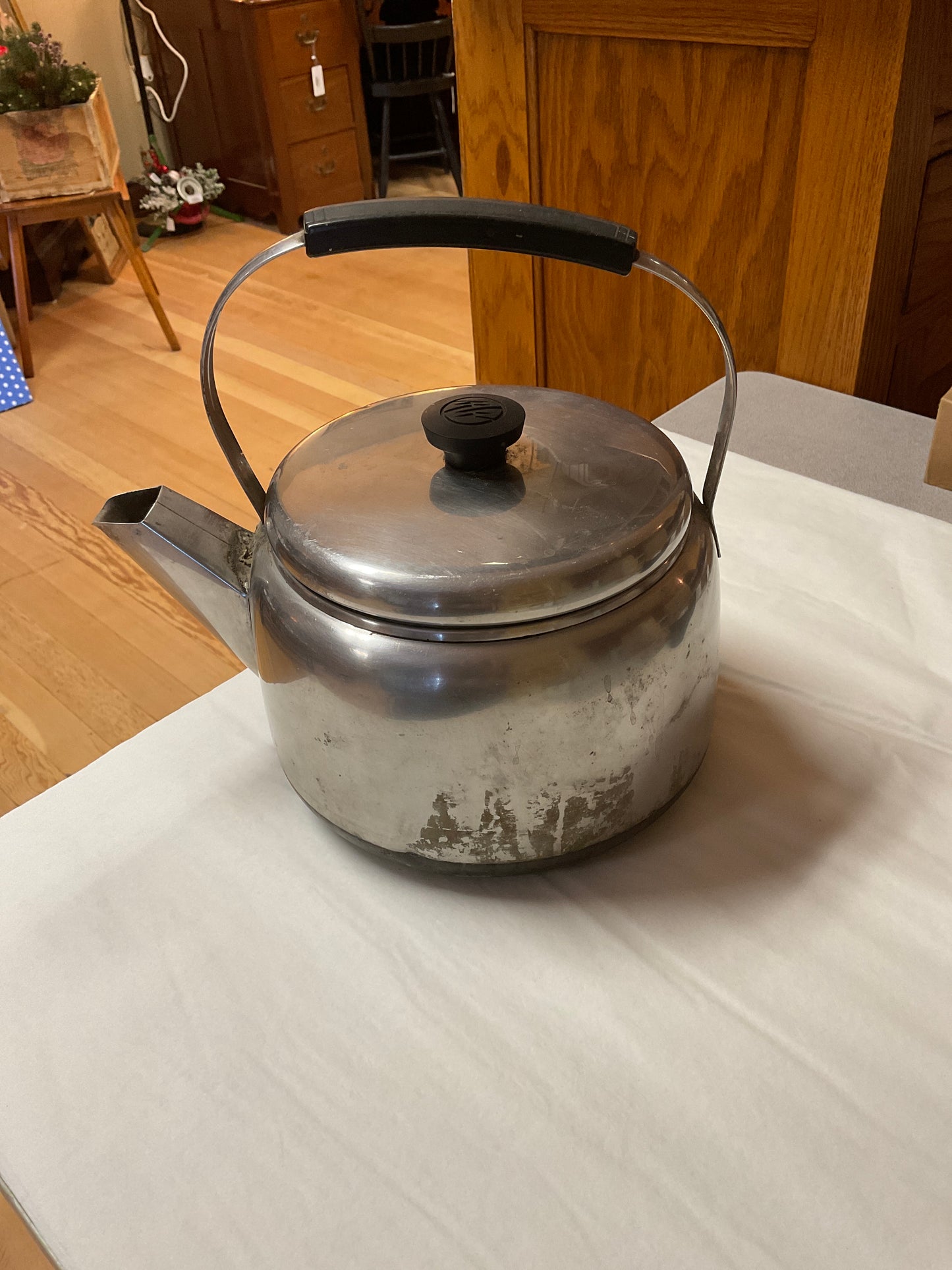 Vintage Stainless Steel Kettle