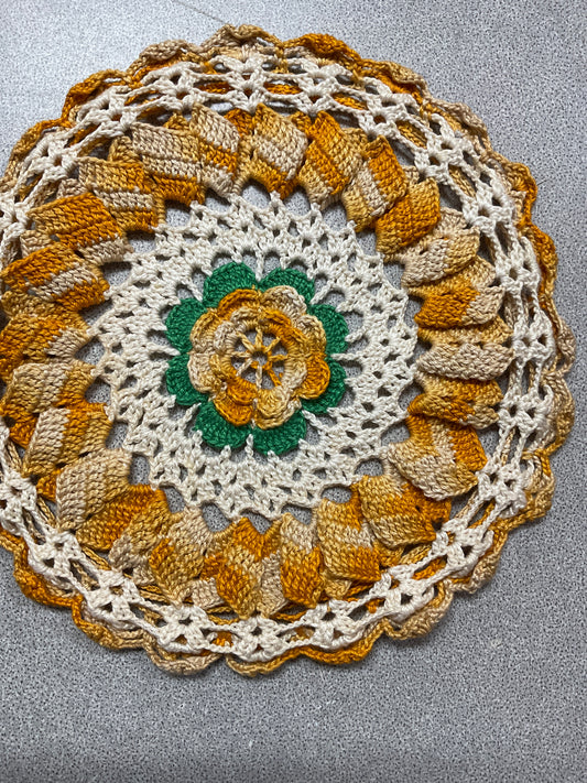 Vintage Crochet Doily/ Trivet