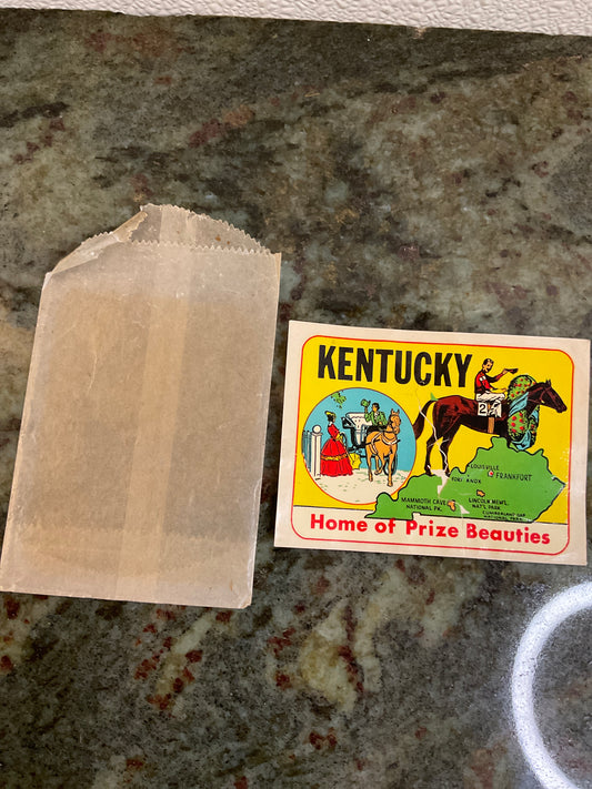 Vintage “ Kentucky” Car Decal