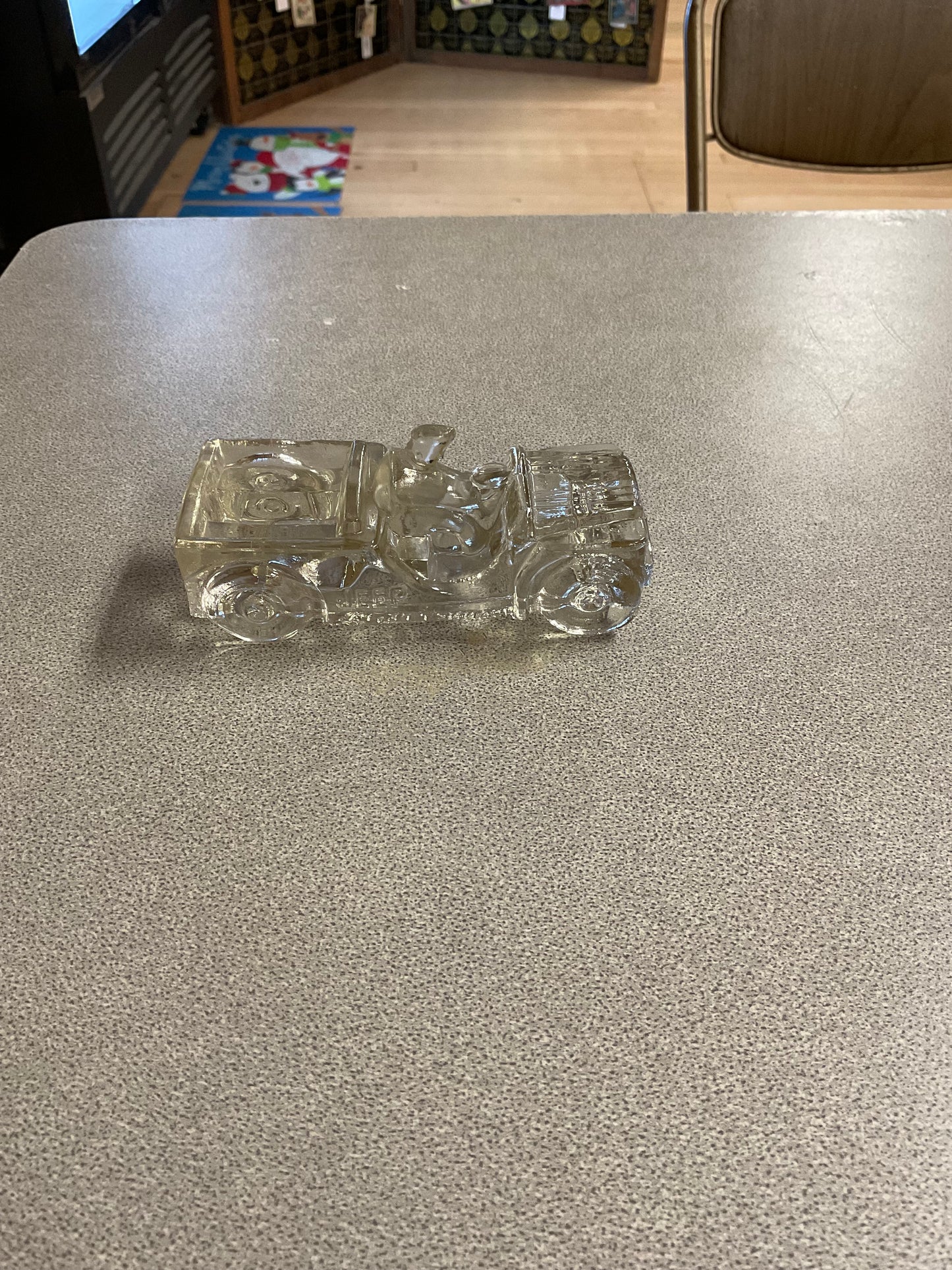 Vintage Glass Willy’s Jeep Glass Car
