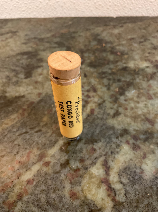 Precision Congo Red Test Paper Vial