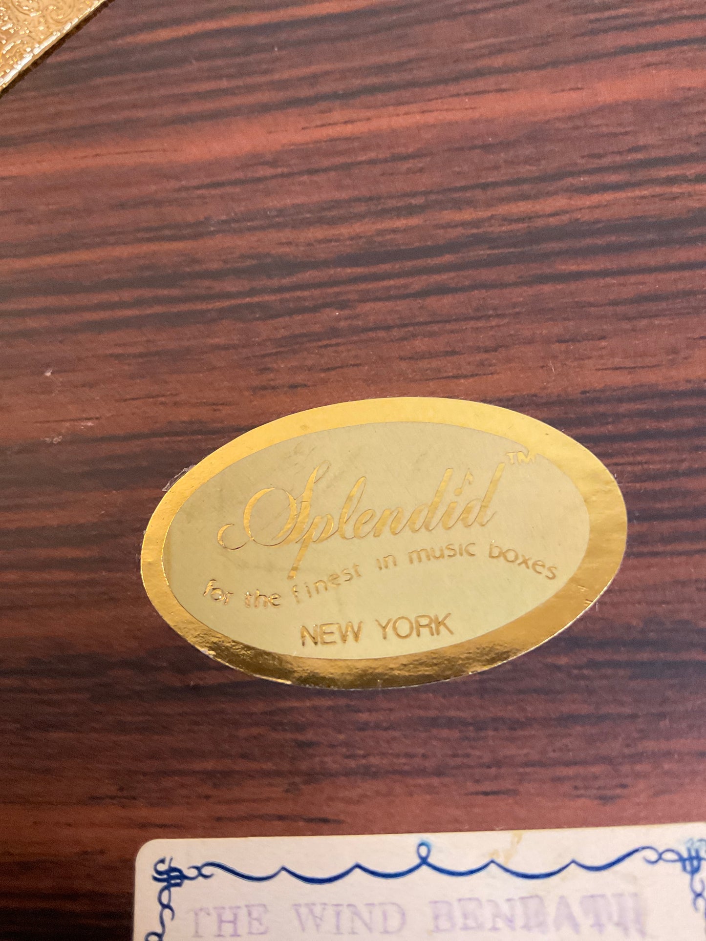 Splendid New York Butterfly Music Box