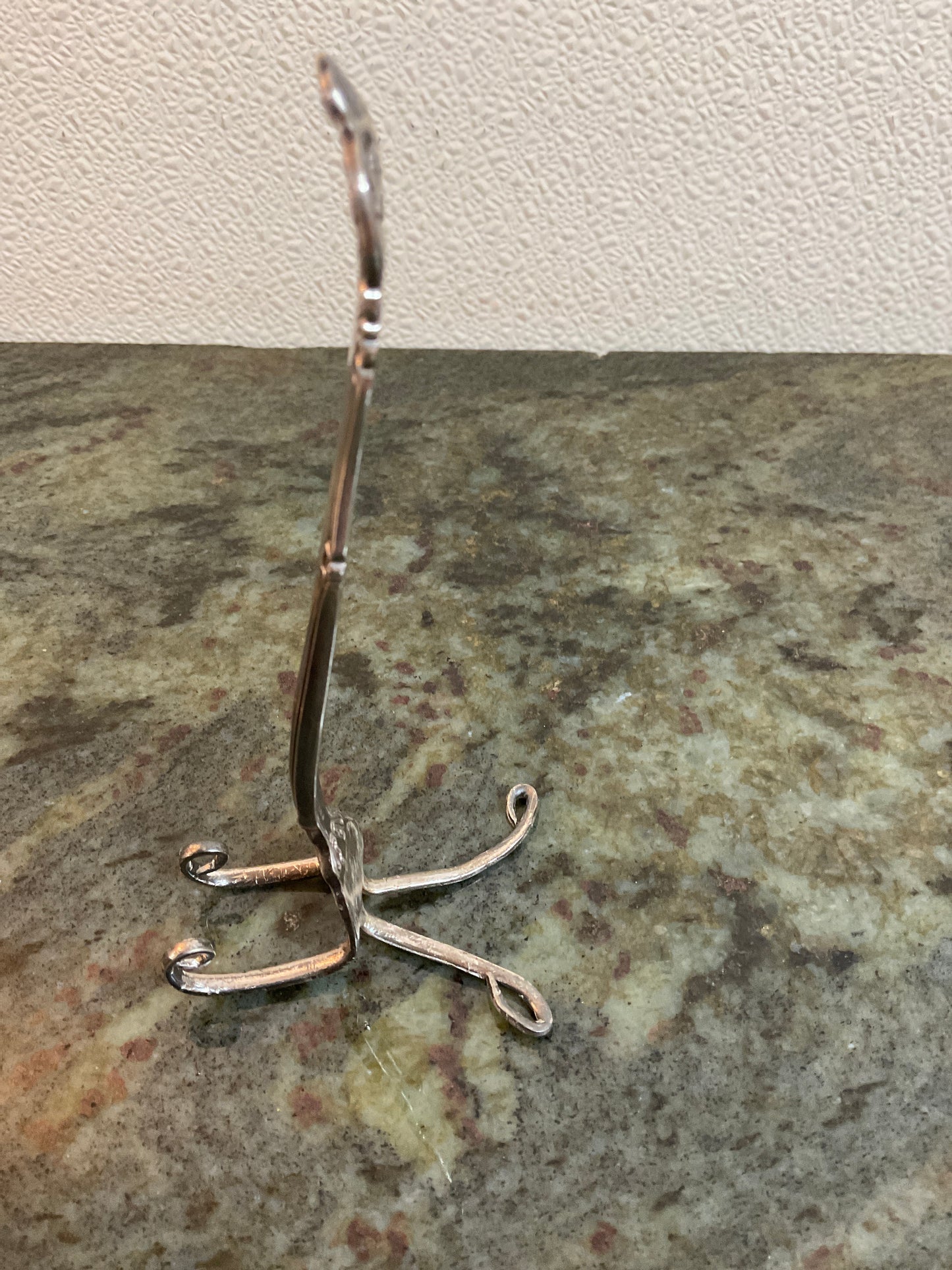 Handmade Silver Fork Recipe Holder