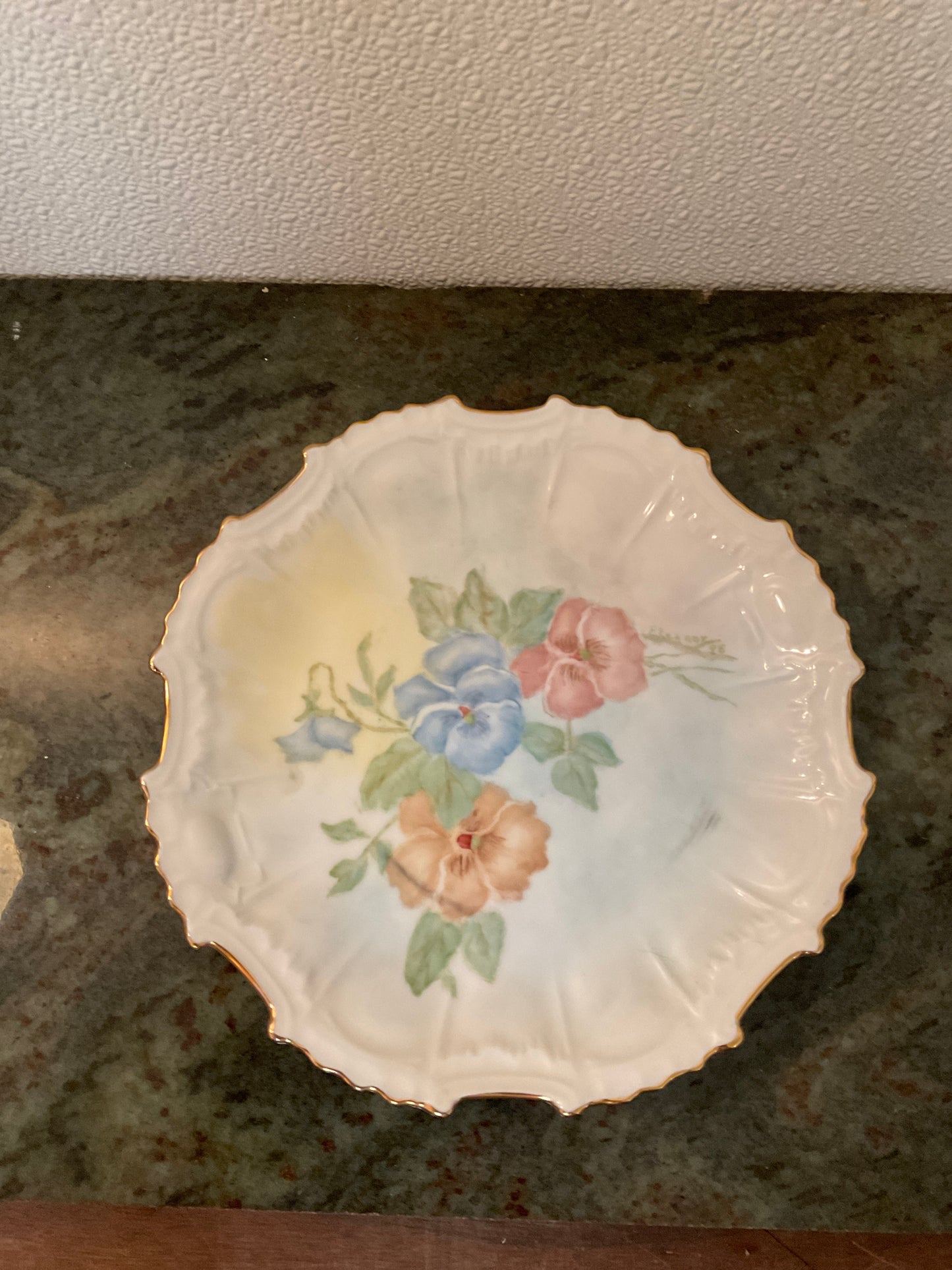 Vintage Porcelain Hand Painted Plate by Eleanor