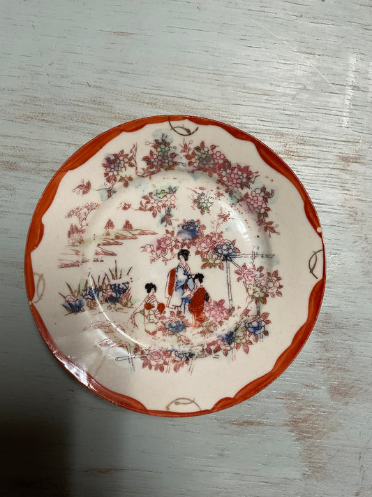 Vintage Japanese Hand Painted Plate