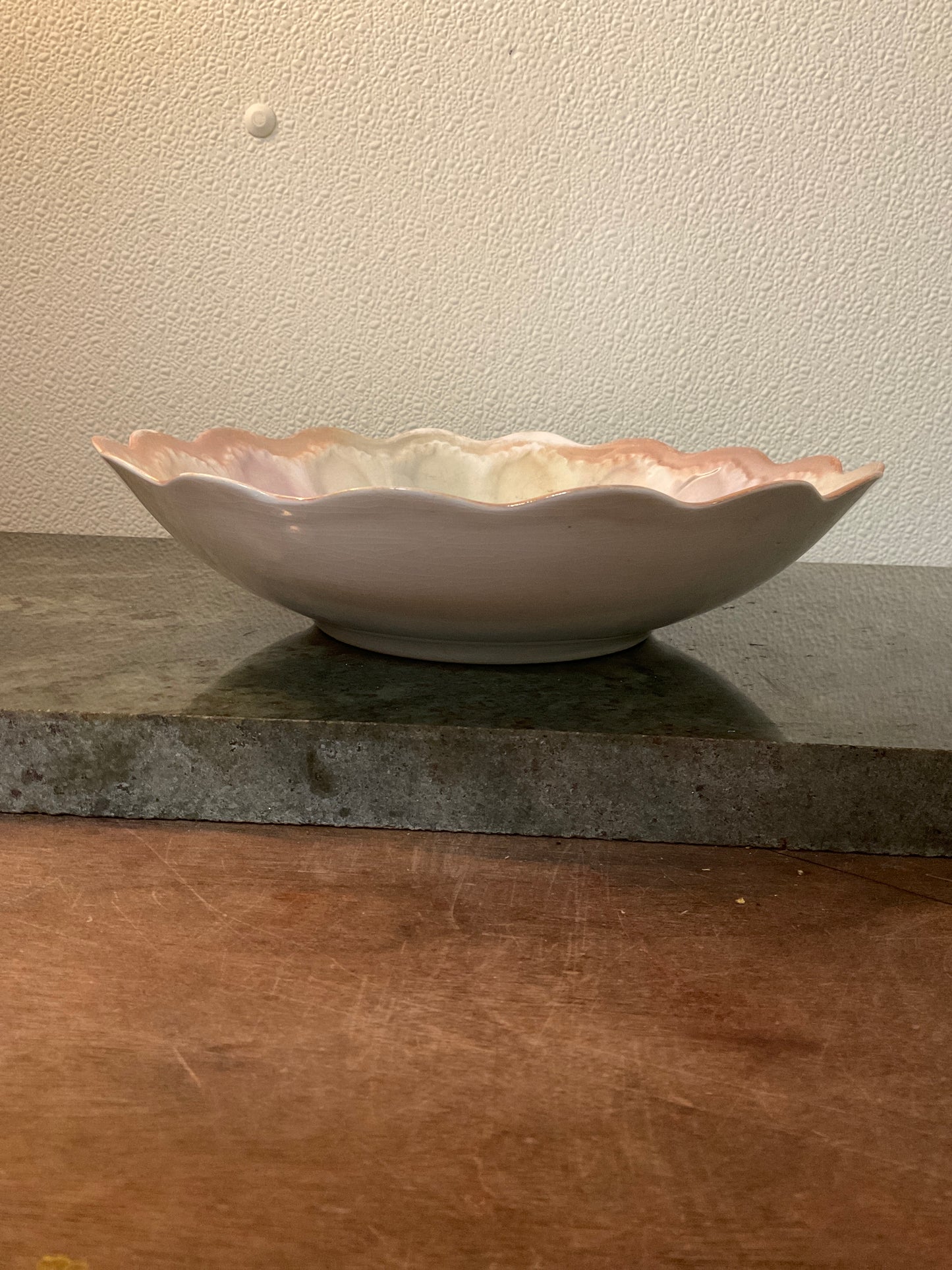 Vintage German Floral Serving Bowl