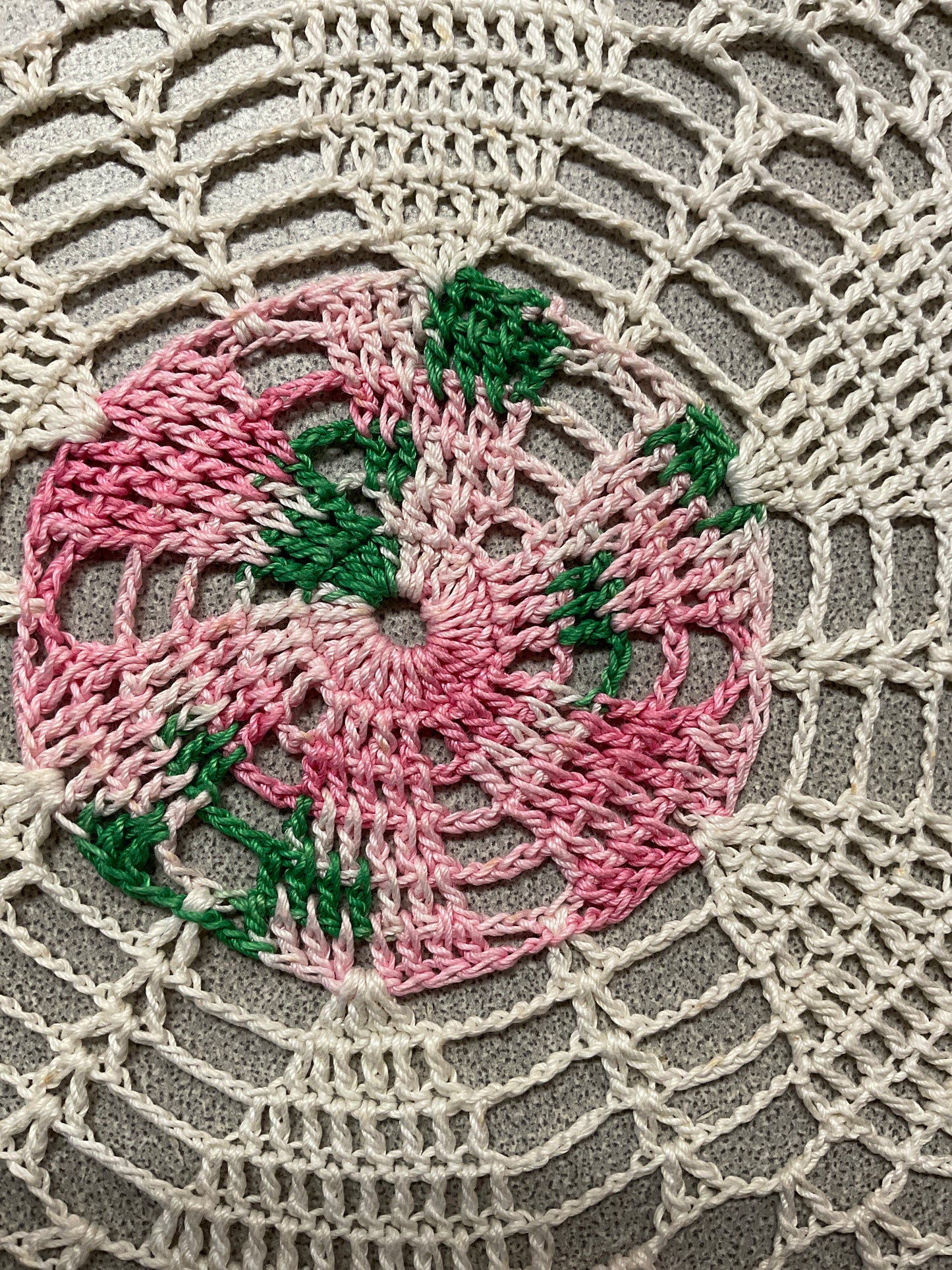 Crocheted Floral Doily