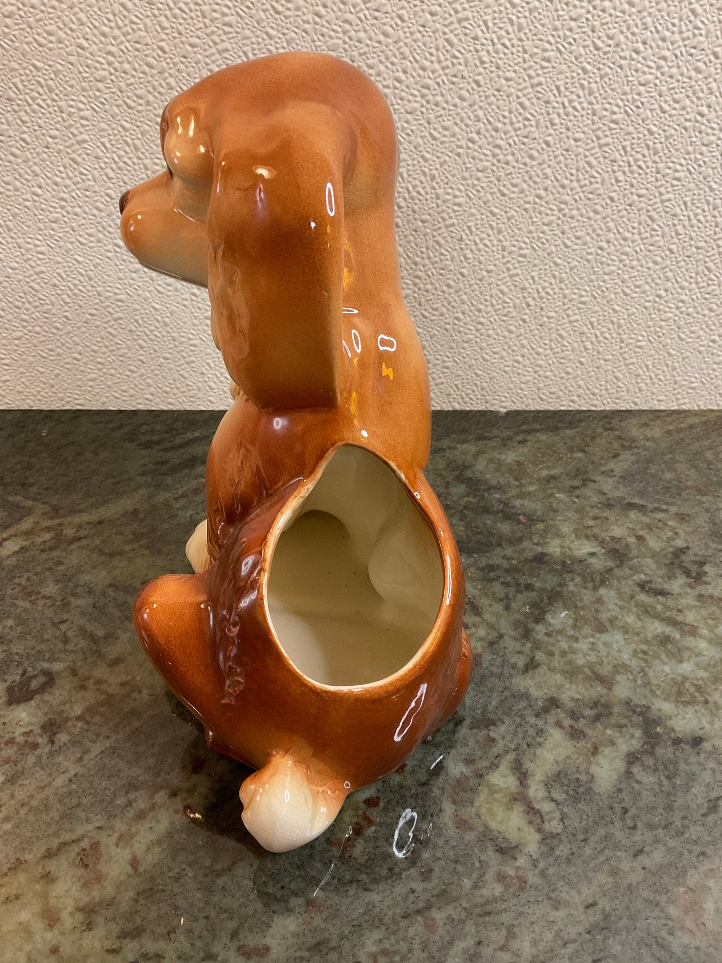 Vintage Japanese Porcelain Cocker  Spaniel Planter