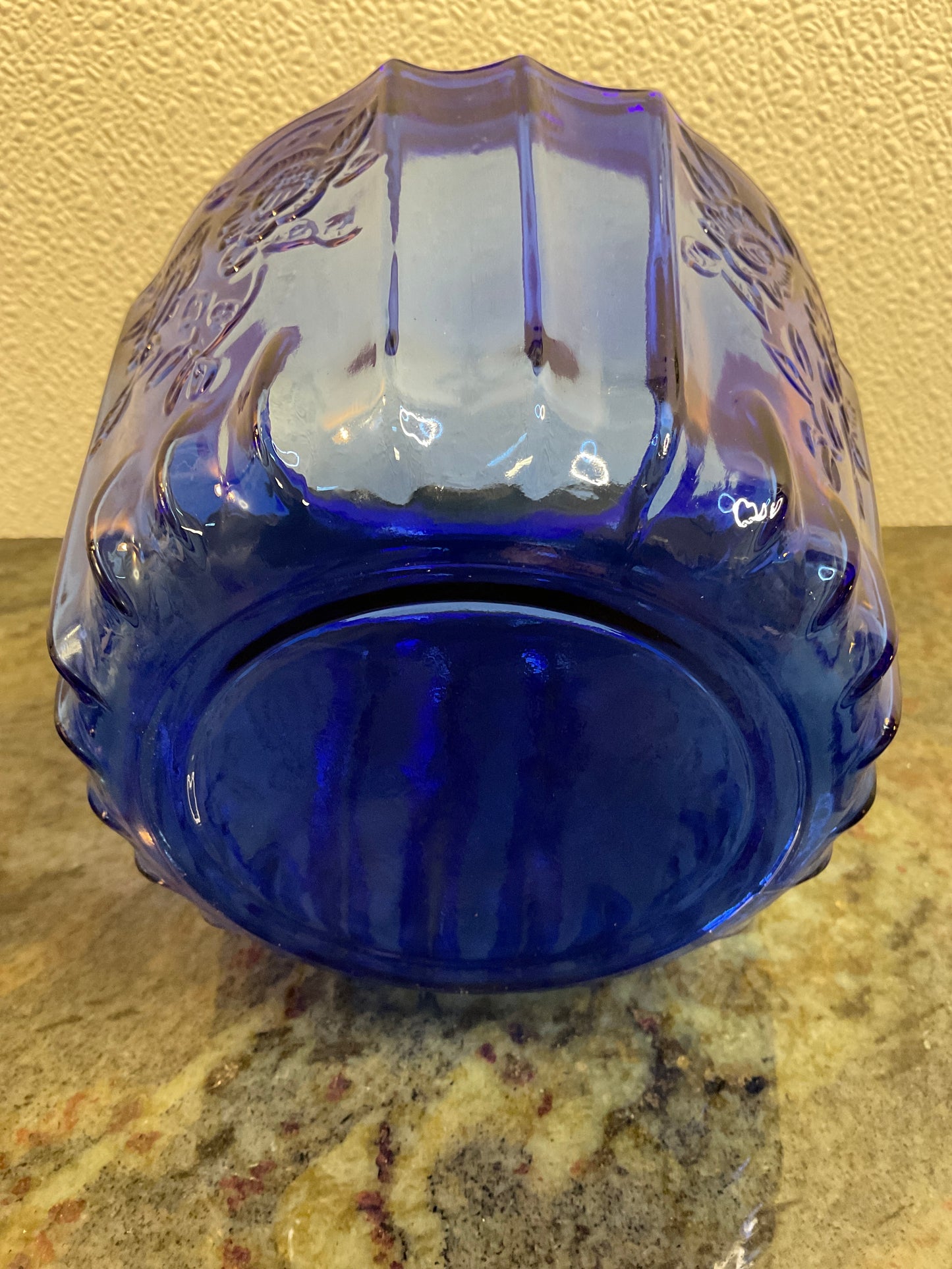 Cobalt Blue Cracker Jar