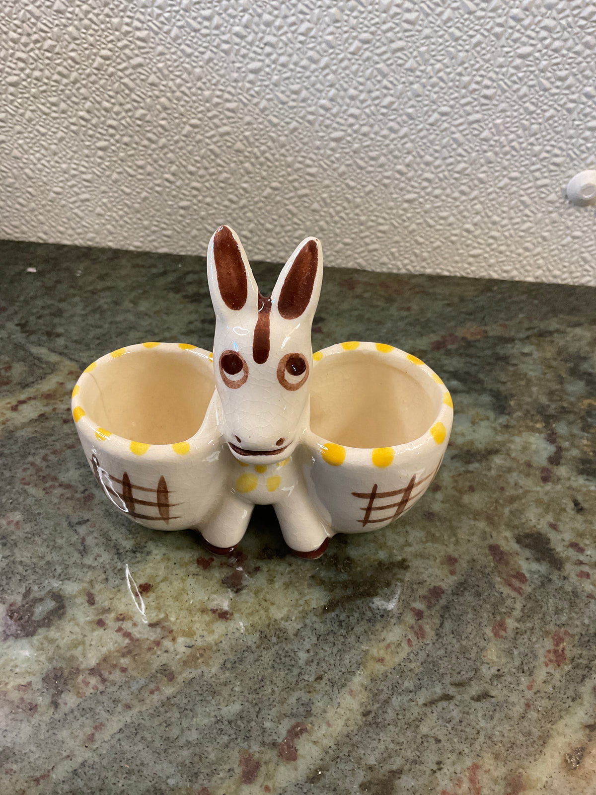 Vintage Pottery Egg Cup Holder