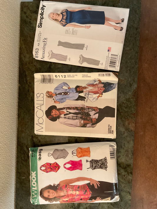 Bundle of 3 Sewing Patterns