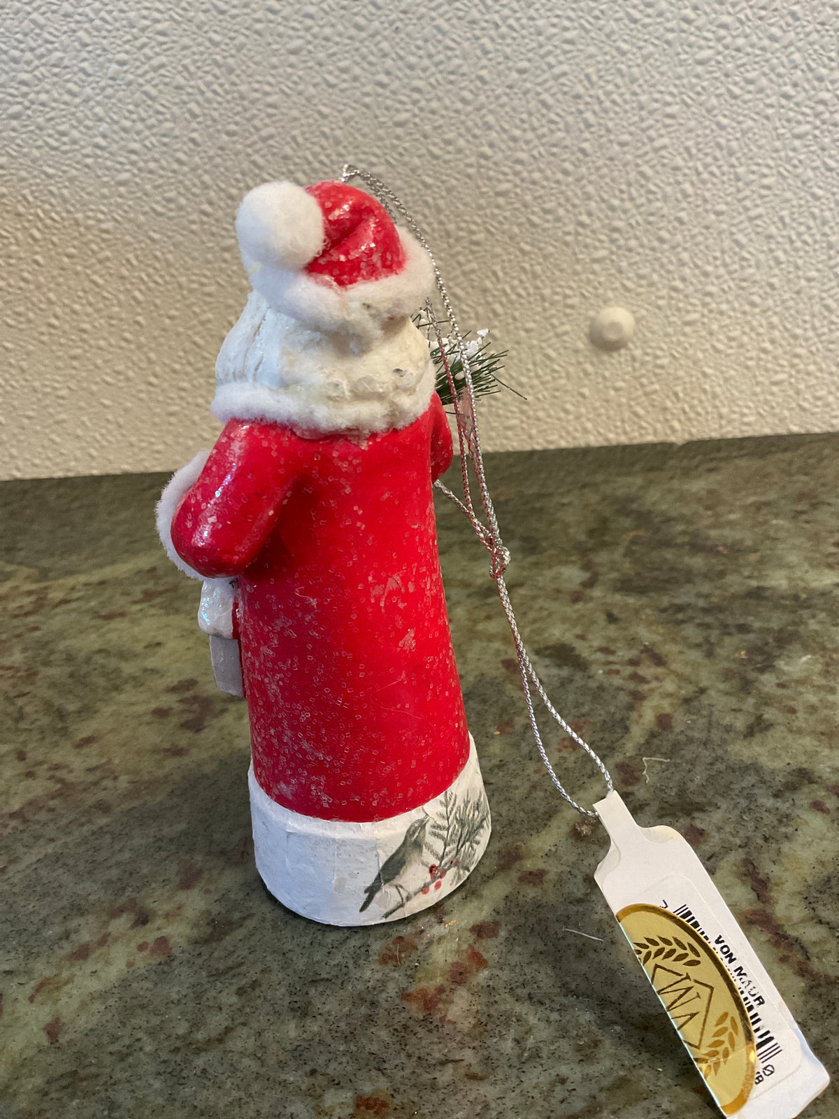 Bird Theme Santa Claus Ornament
