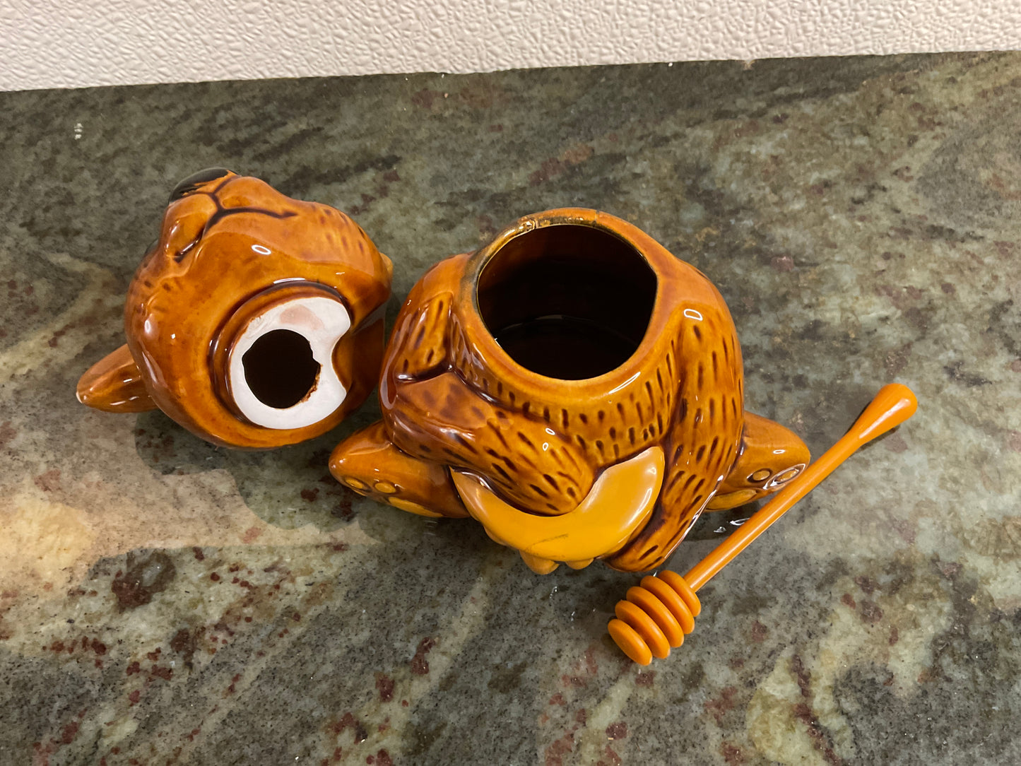 Honey Bear Honey Jar w/dipper