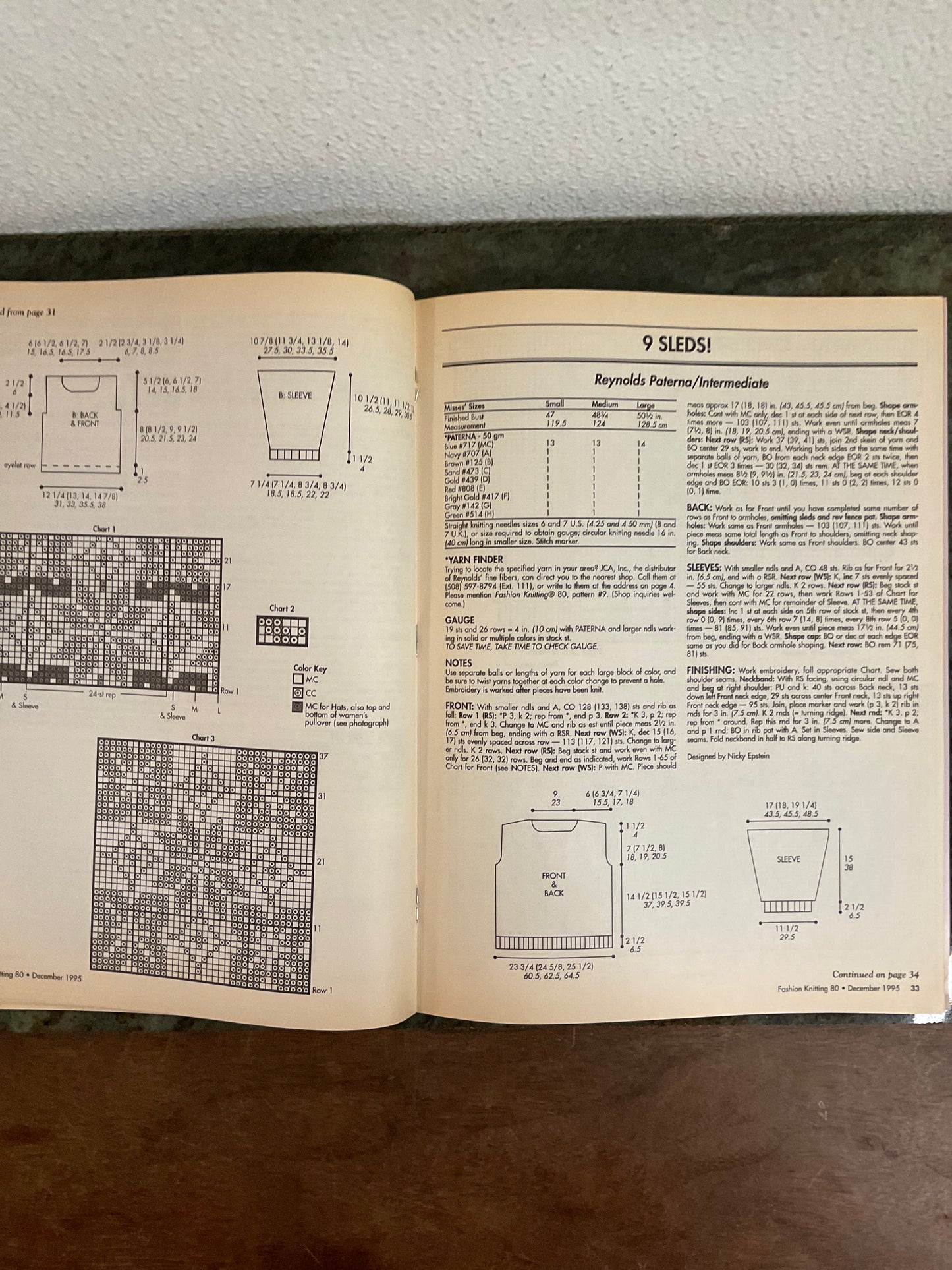 Fashion Knitting Number 80 December 1995